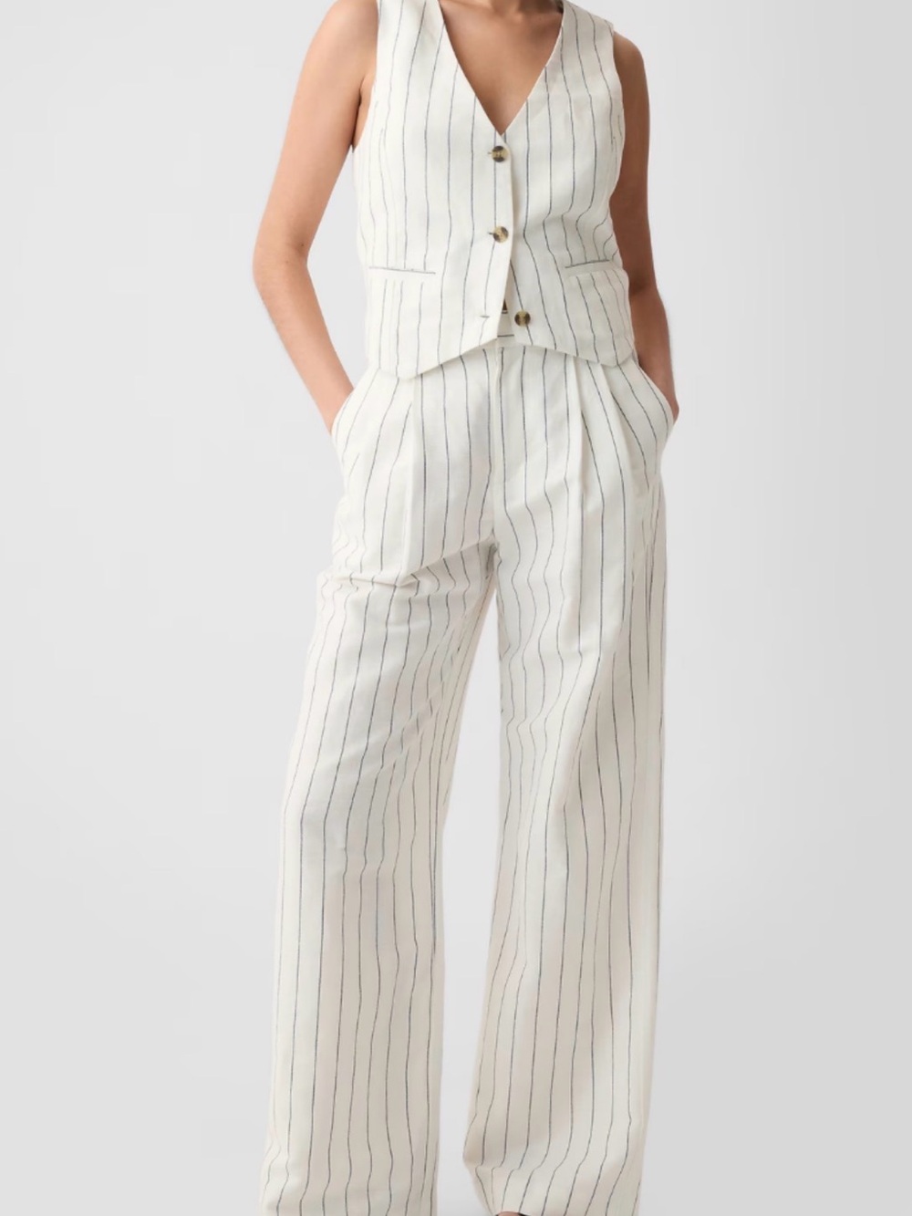 Gap BUNDLE NWT Linen-Blend Longline Vest XXL
and 365 High Rise Trousers 18 - Picture 5 of 13